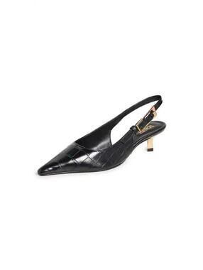 169$ Marc Fisher Ltd. Dorie 2 Slingback Pumps Women's Size 7 US Black Croc